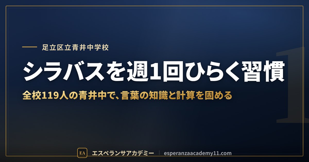 シラバスを週1回ひらく習慣