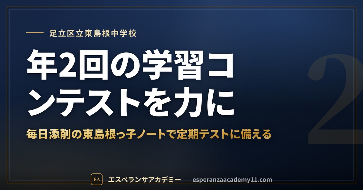 年2回の学習コンテストを力に