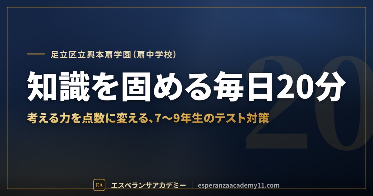 知識を固める毎日20分