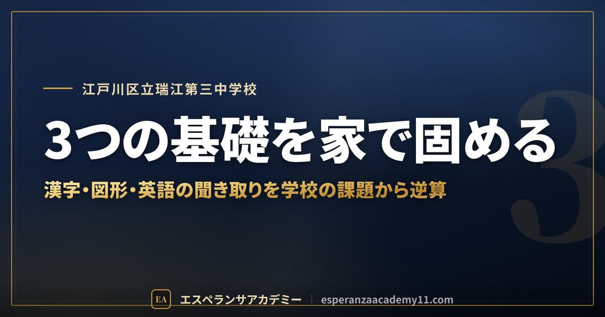 3つの基礎を家で固める