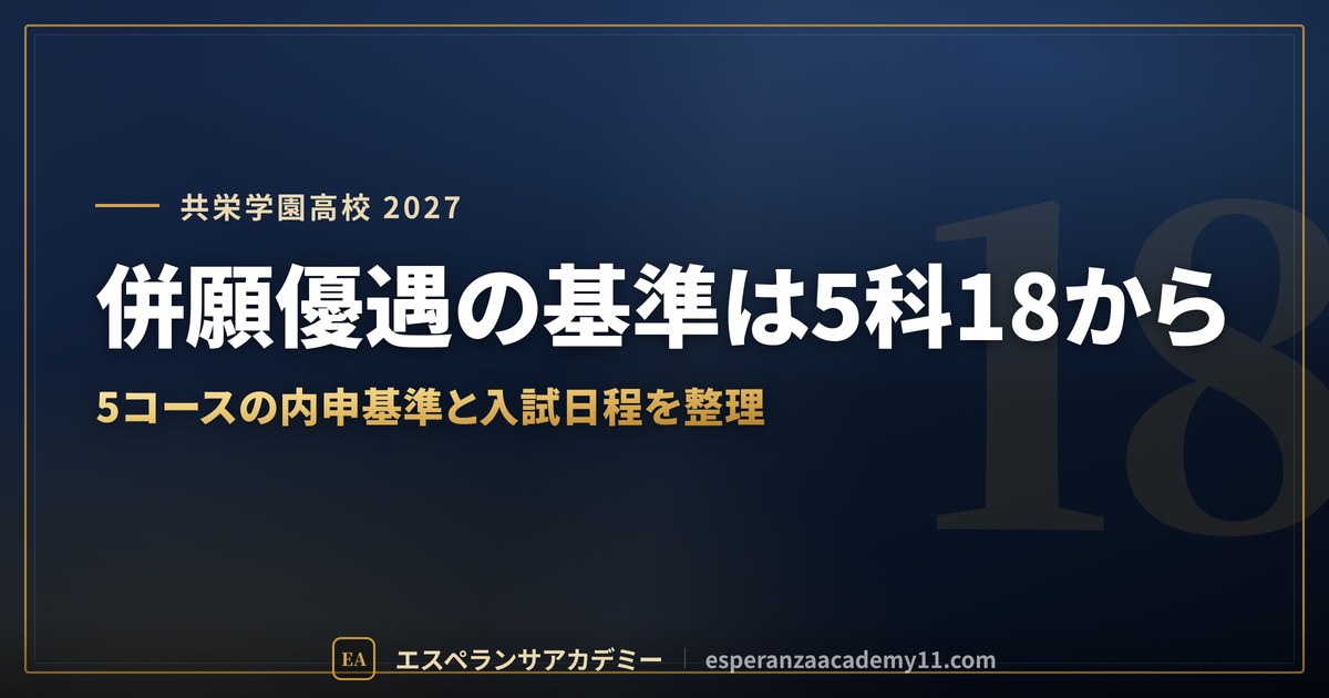 共栄学園高校に合格したい｜偏差値・倍率・内申の目安と通学【江戸川区・足立区の中学生向け】