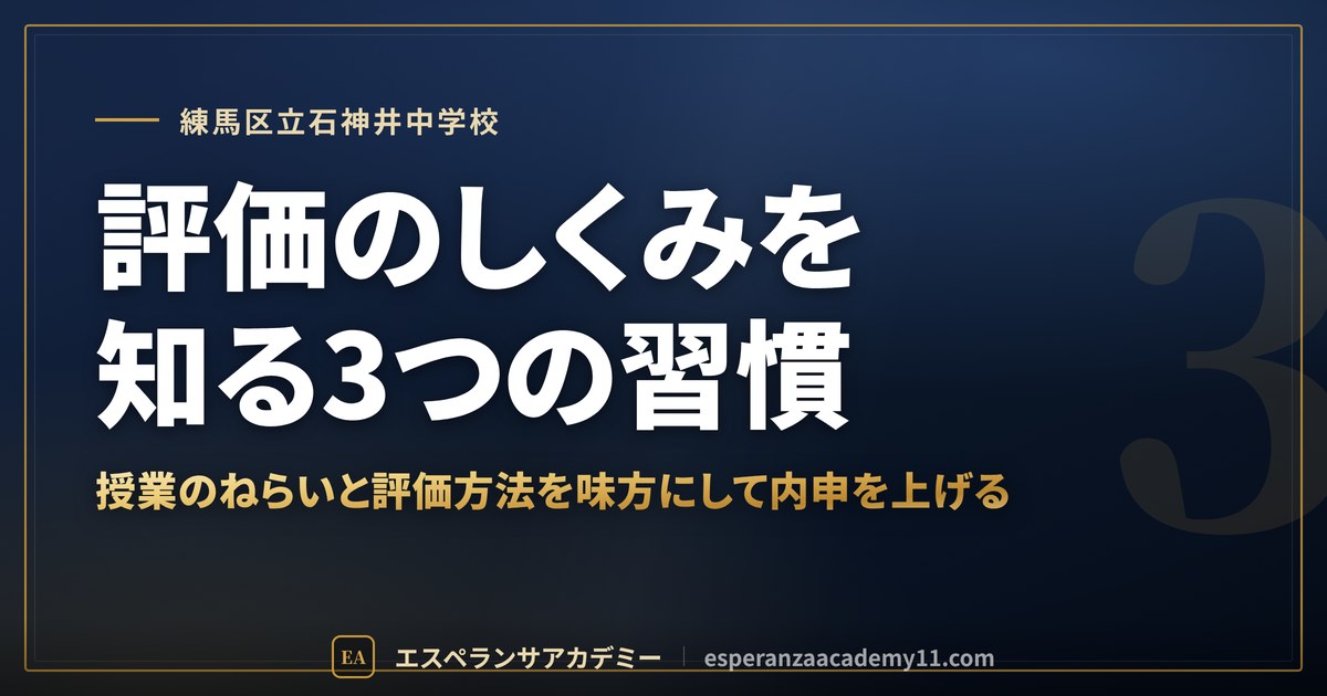 評価のしくみを知る3つの習慣