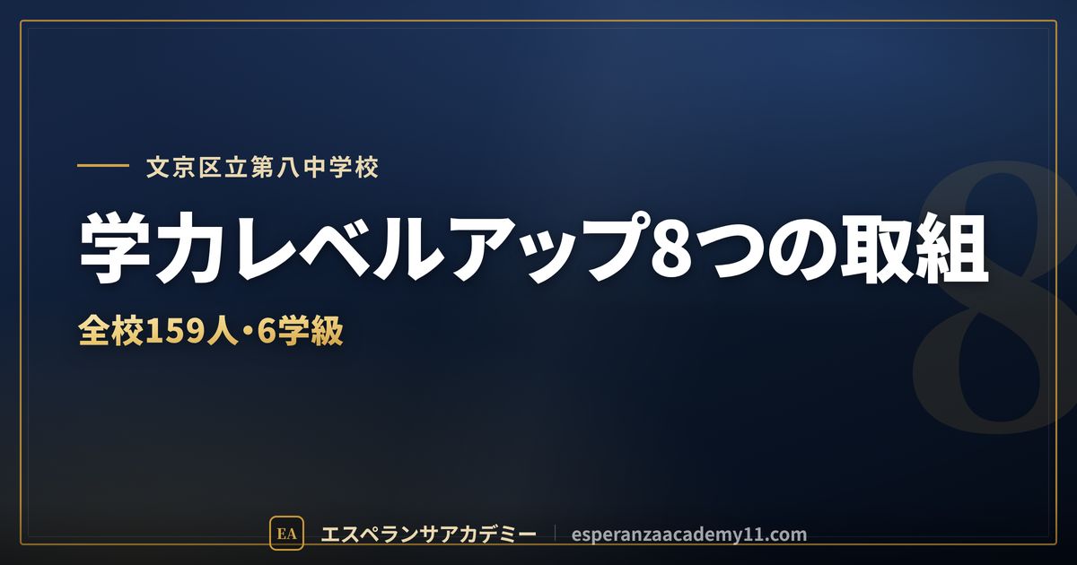 文京区立第八中学校の定期テスト対策